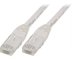 Goobay DELTACO U / UTP Cat5e patch kabelis, 1m, 100MHz, Delta-certified, baltas / V1-TP