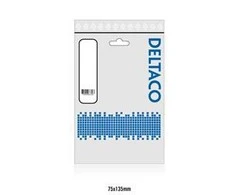 DELTACO U / UTP Cat6 patch kabelis, 0.3m, 250MHz, Delta-certified, LSZH, pilkas TP-603