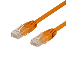 DELTACO U / UTP Cat6 patch kabelis, 0.3m, 250MHz, Delta sertifikuotas, LSZH, oranžinis / TP-603-OR