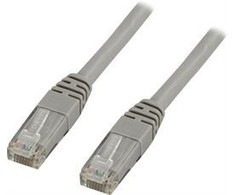 DELTACO U / UTP Cat6 patch kabelis, 0.75m, 250MHz, Delta-certified, LSZH, pilkas TP-607