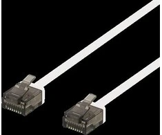 DELTACO U / UTP Cat6a patch kabelis, 3m,1mm, 500MHz, baltas / UUTP-2058