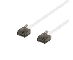 DELTACO U / UTP Cat6a patch kabelis, 3m,1mm, 500MHz, baltas / UUTP-2058