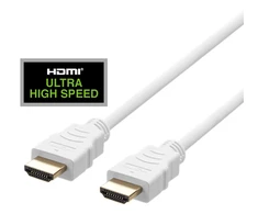 DELTACO ULTRA didelės spartos HDMI kabelis, 48Gbps, 1m, vit