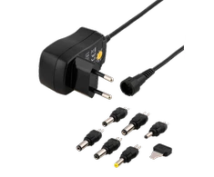 DELTACO universalus maitinimo šaltinis 100-240 V, 3-12 V, 600 mAh, 6 antgaliai PSR-06A