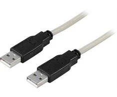 DELTACO USB 2.0 kabelis Type A - Type A 1.0m / USB2-7