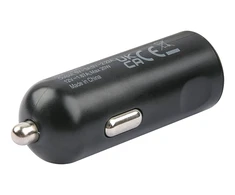DELTACO USB automobilinis įkroviklis, 1x USB-C PD 20 W, 1 m Lightning laidas, juodas