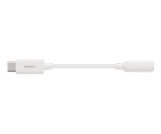 DELTACO USB-C į 3,5 mm adapteris, 10 cm, aktyvus, baltas USBC-1145