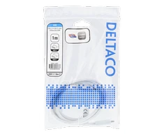 DELTACO USB-C į USB-C laidas, 1m, 10Gbps, 100W 5A, USB 3.1 Gen 2, USBC-1407