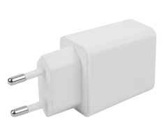 DELTACO USB-C sieninis įkroviklis, 1x USB-C PD 20 W, 1 m USB-C laidas, baltas, USBC-AC146