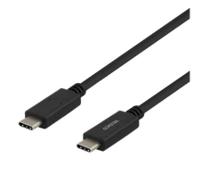 Kabelis DELTACO USB-C - USB-C, 5Gbit/s, 5A, 1M, juodas / USBC-1501M