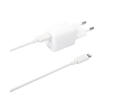 DELTACO USB sieninis įkroviklis, USB-C, PD 20 W, 1 m C - „Žaibas“ USBC-AC141