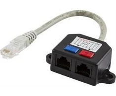 DELTACO Y tinklo kabelis, nuo 1xRJ45 ha iki 2xRJ45 ho, UTP Cat5 / 679-U