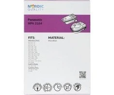 Dulkių maišeliai Nordic Quality MPA2164 Panasonic 5vnt + 2 filtrai / 358508