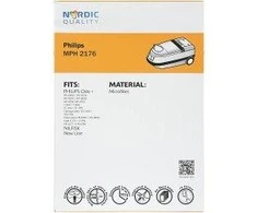 Dulkių maišeliai Nordic Quality MPH2176 Philips 5vnt+2 filtrai / 358079