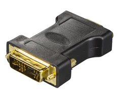 DVI-A - VGA adapteris DELTACO 1920x1200 60Hz, juodas / DVI-4-K / 00120001
