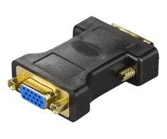 DVI-A - VGA adapteris DELTACO 1920x1200 60Hz, juodas / DVI-4-K / 00120001