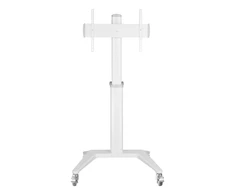Ekrano laikiklis DELTACO OFFICE reguliuojamo aukščio, aliuminis, 37-70", baltas / ARM-0452
