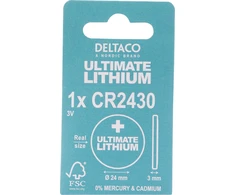 Elementas DELTACO 3V, CR2030, 1 vnt. pakuotė / ULT-CR2430-1P