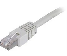 F / UTP Cat6 kabelis, LSZH, 0,3 m, pilkas DELTACO / STP-603