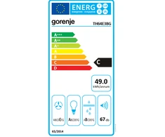 Gartraukis Gorenje Gaubtas BURNING TH64E3BG