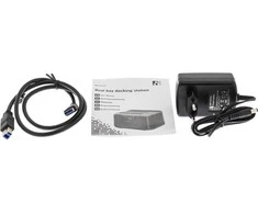 HDD dėžutė DELTACO SATA 2x 2.5" ar 3.5" USB 3.0 / MAP-GD35U3