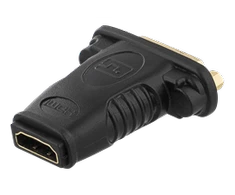 Goobay HDMI adapteris, 1080p @ 60Hz, HDMI 19 kontaktų - DVI-D mo, auksinės spalvos jungtys, juodos DELTACO / HDMI-10A