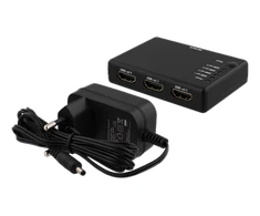 HDMI adapteris DELTACO 1xHDMI įvestis, 4xHDMI išvestis, 6,75 Gbit/s, 1920x1080 į 60Hz, juodas / HDMI-7051
