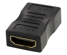 HDMI adapteris DELTACO paauksuotos jungtys, 4K UHD, juodas / HDMI-12-K / 00100025