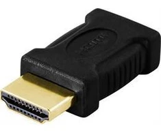 Inline HDMI adapteris, mini HDMI į HDMI, 19 kontaktų, auksu padengtos jungtys DELTACO / HDMI-17