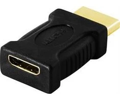 Inline HDMI adapteris, mini HDMI į HDMI, 19 kontaktų, auksu padengtos jungtys DELTACO / HDMI-17