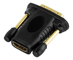 HDMI-DVI-D adapteris DELTACO Full HD 60Hz, paauksuotos jungtys, juodas / HDMI-11-K / R00100024