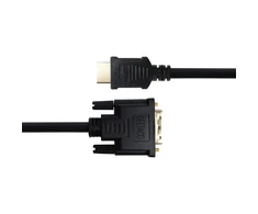HDMI į DVI kabelis DELTACO 1080p, DVI-D Single Link, 3m, juodas / HDMI-113-K / R00100023