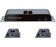 HDMI siųstuvas DELTACOIMP per Ethernet kabelį, 1080p in 60Hz, iki 40m, juodas / HDMI-275