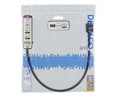 High Speed ​​Premium HDMI laidas, 0,5m, Ethernet, 4K UHD DELTACO juodas / HDMI-1005D