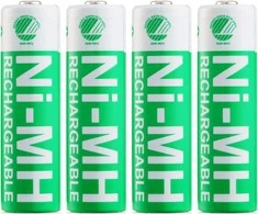 Įkraunamos AA baterijos DELTACO AA 2500mAh, pažymėtos "Nordic Swan" ekologiniu ženklu, 4 vnt. pakuotė / ULT-NH2500AA-4P
