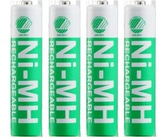 Įkraunamos AAA baterijos DELTACO 1000mAh,pažymėtos ekologiniu ženklu „Nordic Swan“, 4 vnt. pakuotė / ULT-NH1000AAA-4P