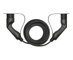 Įkrovimo kabelis DELTACO e-Charge type 2 į type 2, 1 fazė, 32A, 7.6KW, 10M, juodas / EV-12110