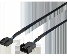 Ilgintuvas DELTACO skirtas 4-pin aušintuvams, 0.6m, juodas / SSI-65