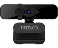 Internetinė kamera DELTACO, 2K QHD su 360° pasisukimu, pakreipiama aukštyn/žemyn, 2MP, juodas / W-200 / 1902913