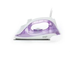 Lygintuvas | Adler | AD 5019 | With cord | 1600 W | Vanduo tank capacity 100 ml | Continuous steam 10 g/min | Violet/Baltas
