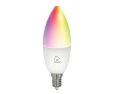 Išmanioji lemputė DELTACO SMART HOME LED, 3 vnt. pakuotėje, E14, WiFI 2.4GHz, 5W, 470lm, reguliuojama, 2700K-6500K, 220-240V, RGB / SH-LE14RGB-3P