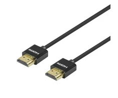 Itin plonas HDMI laidas DELTACO 4K UHD, 2m, juodas / R00100018