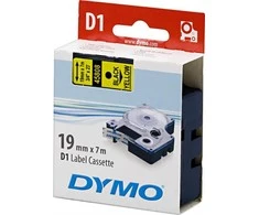 Juostelė DYMO D1 19mm x 7m, juoda ant geltono / S0720880 45808
