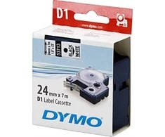 Juostelė DYMO D1 24mm x 7m, juoda ant balto / S0720930 53713