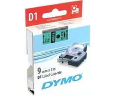Juostelė DYMO D1 9mm x 7m, juoda ant žalio / S0720740 40919