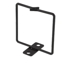 Kabelio žiedas vertikaliam montavimui, 80x80mm, metalas DELTACO juoda / 19-13s