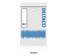 Kabelis DELTACO, 0.5m, CEE 7/16, IEC 60320 C7, Max 250V 2.5A, baltas/ DEL-109BR
