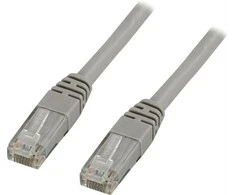 Goobay Kabelis DELTACO Cat6, 0.5m, 250MHz, pilkas / TP-60