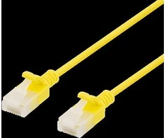 Kabelis DELTACO Cat6a, 3.5mm, 0.3m, 500MHz, geltonas / UUTP-1003