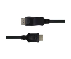 Kabelis DELTACO DisplayPort į HDMI, 4K UHD, 2m, juodas / DP-3020-K / R00110012